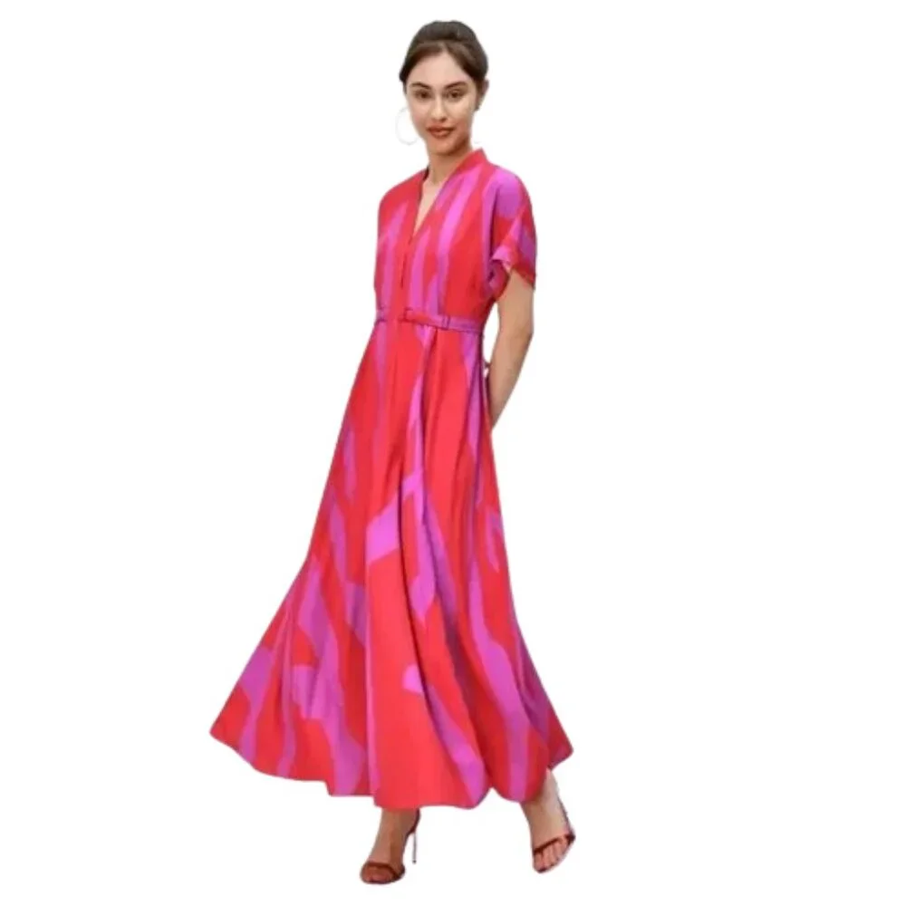 Eshakti WAYWARD FANCIES Abstract Print Crepe Empire - Picture 1 of 9